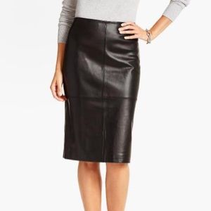 Black Leather Skirt